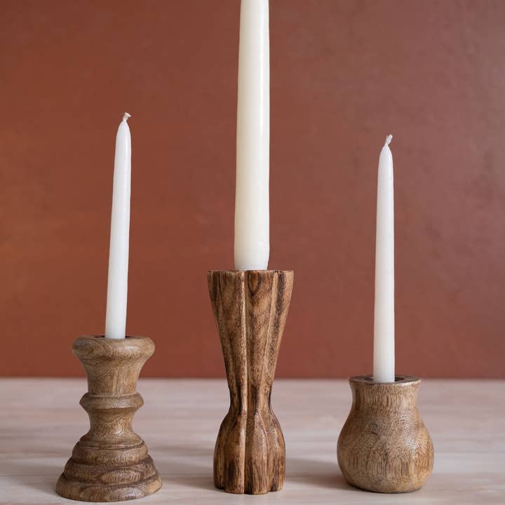 Made Market Co. - Wholesale Candle Holder - Dual Skinny & Standard Taper Candle Holders. Set of 3