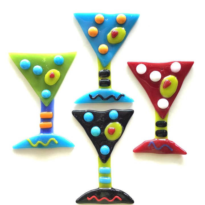 Fish Tales - Wholesale Ornament Set - Tini Time! Whimsical glass drink ornaments4