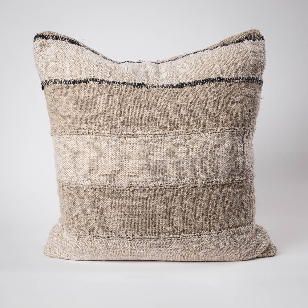 Natur/Elfenbein/Schwarz Retreat Kissenbezug, Natur/Elfenbeinfarben/Schwarz für den Großhandel auf Faire5