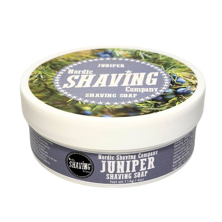 Savon à raser NSC Genévrier 114 g pour la vente par Nordic Shaving Company