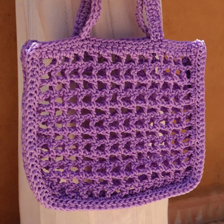 Néda - Wholesale Tote Bag - Women's - Handmade Nylon Crochet Handbag - KARINE (several colors available)5