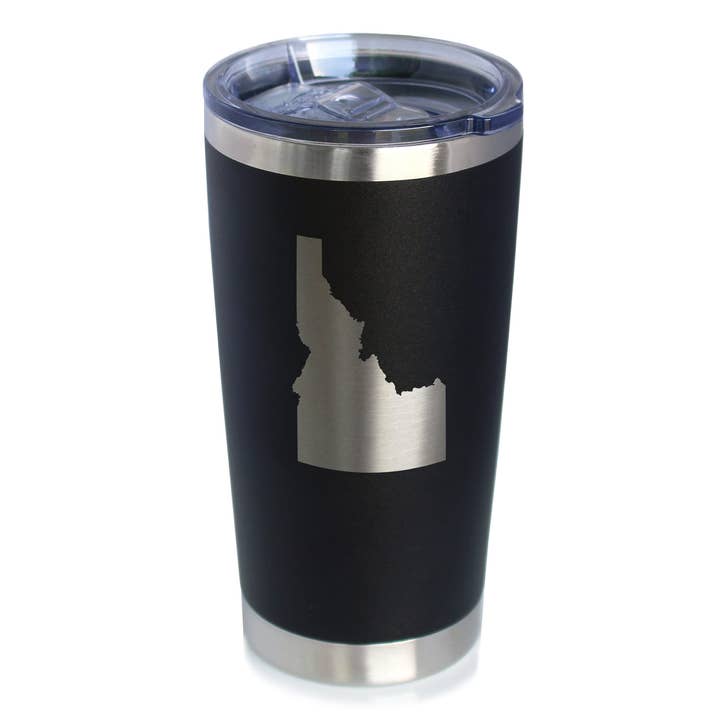 bevvee - Wholesale Insulated Mug/Tumbler - Idaho Outline Insulated Travel Tumbler - Idahoans Gifts7