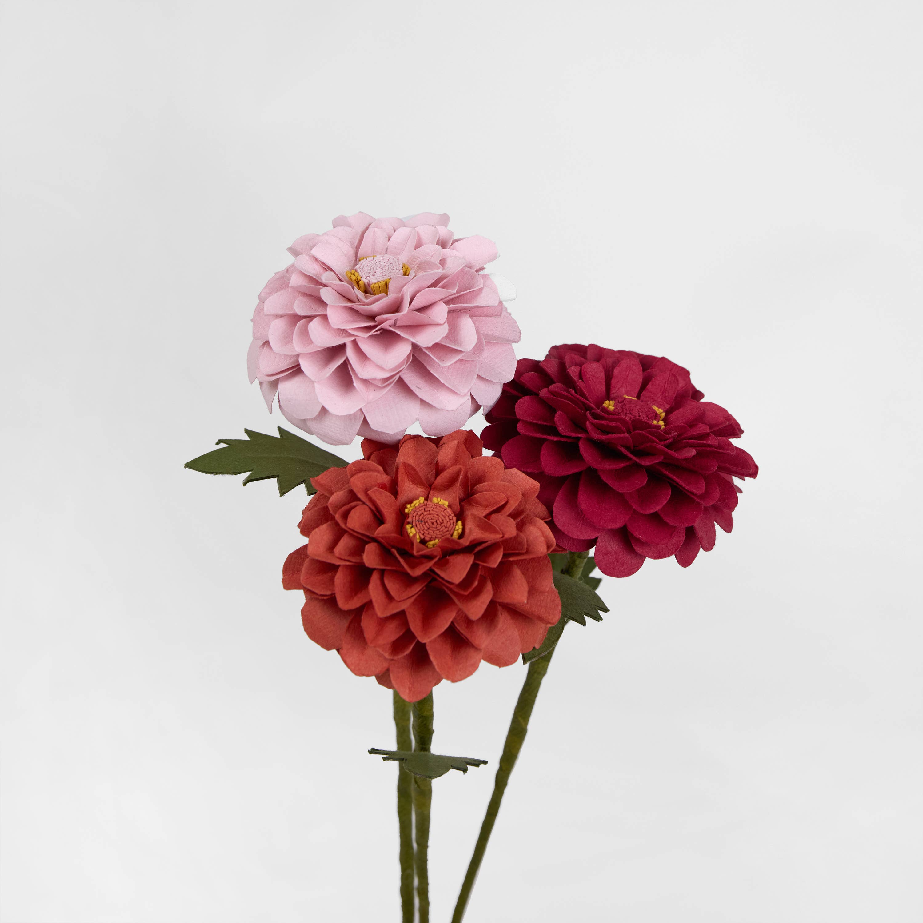 Craft Boat - Venta al por mayor Flores artificiales - FLOR DE PAPEL HECHA A MANO - DALIA ROSA2