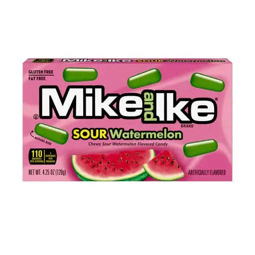 Mike & Ike Sour Watermelon -4.25oz Case 12 count for wholesale by Echo Sales Canada