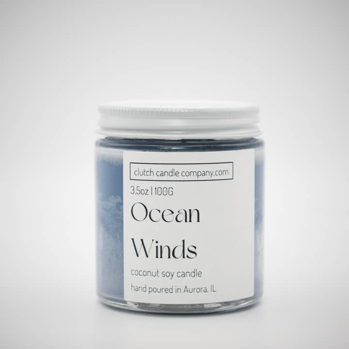 4oz Glass Candle Jar for wholesale by Clutch Candle Company