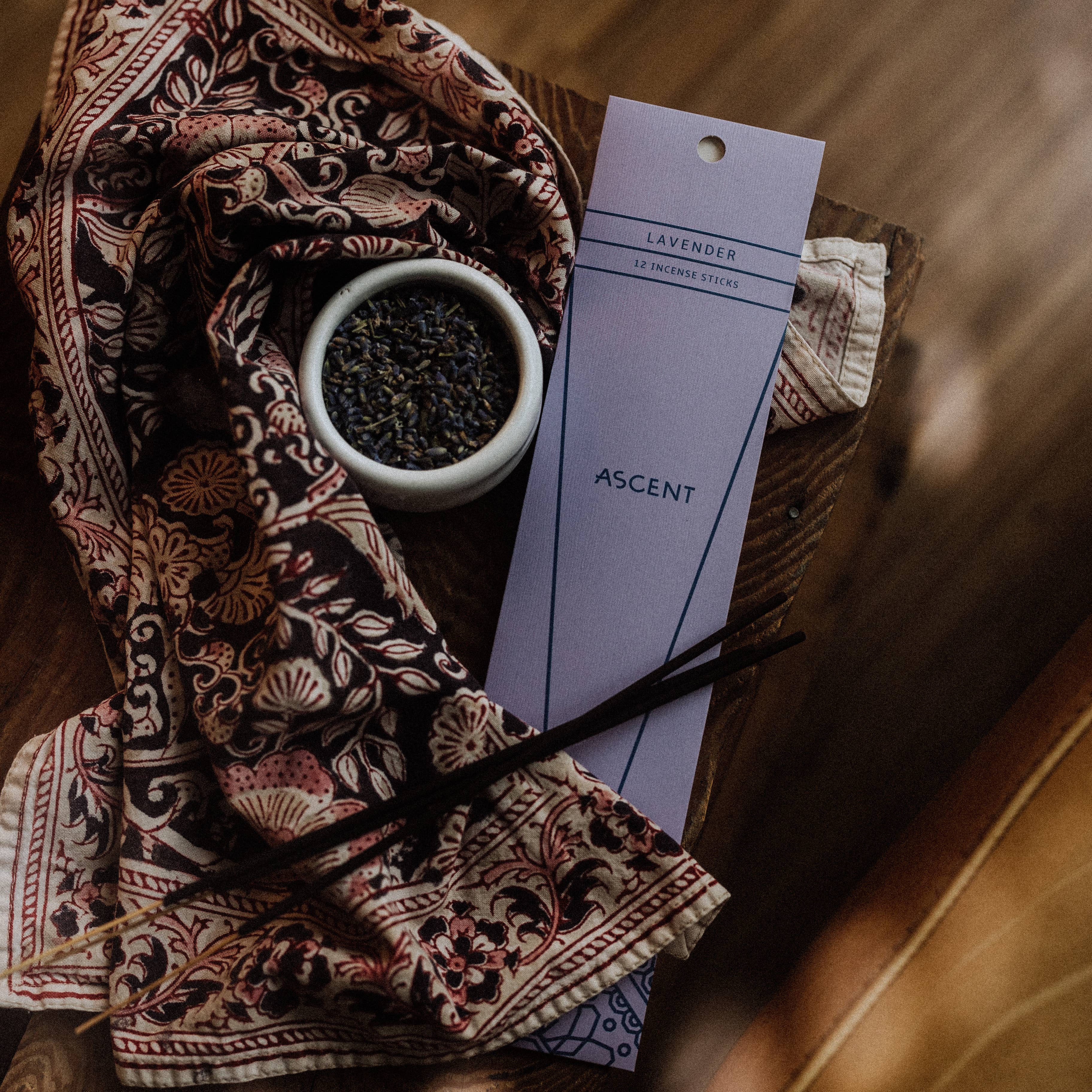 Between Heaven & Earth Mfg. – wholesale Incense – Ascent Lavender Incense – Calming & Sustainably Made1