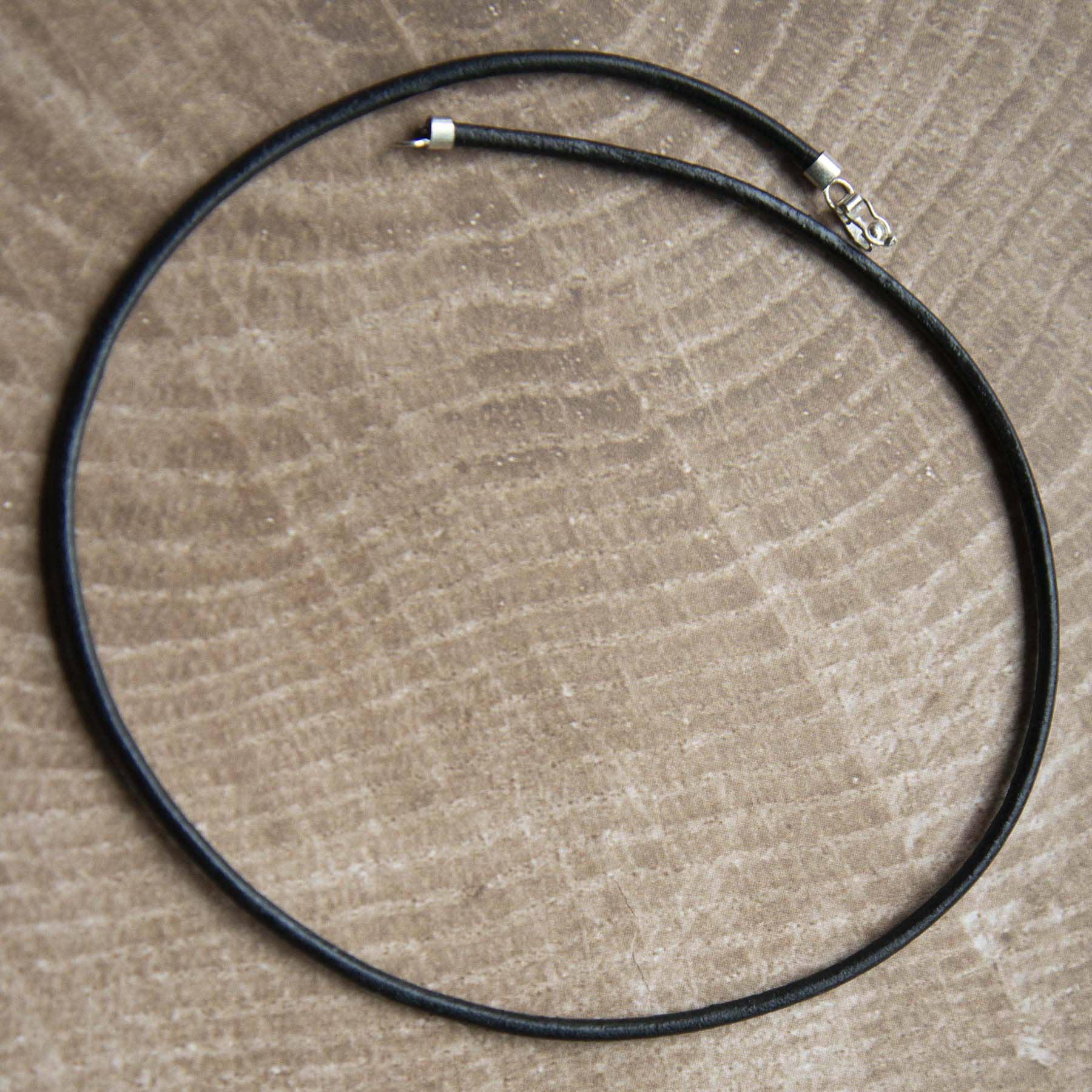 Argento Chic - Wholesale Choker/Collar - Black Leather Necklace0