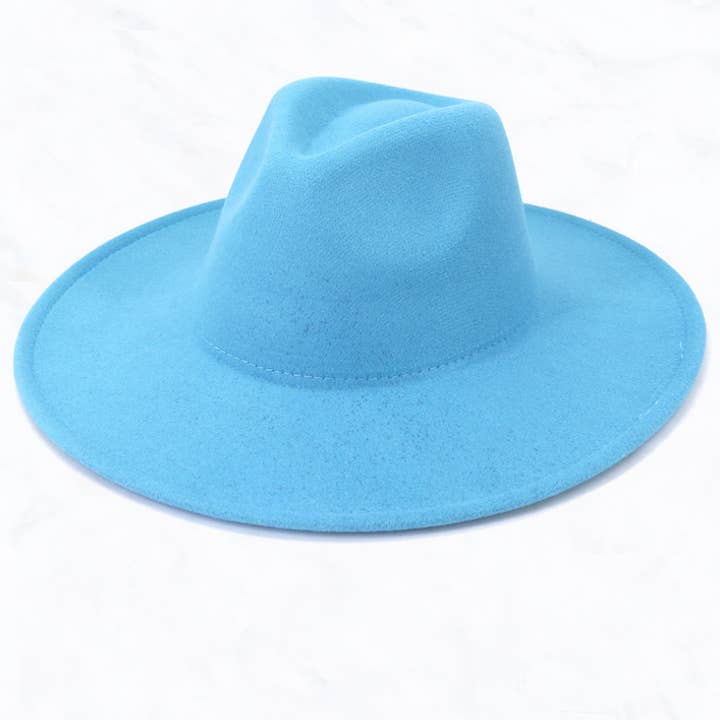 Suzie Q USA - Wholesale Fedora - Women's - Big Brim Peach Heart Top Jazz Hat