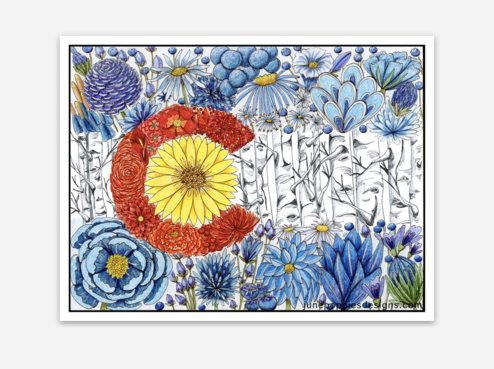 Ollie Lou Designs - Wholesale Sticker - Colorado Flag Vinyl Sticker1