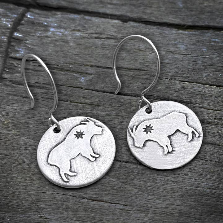 Billy Goat Earrings for wholesale by Daphne Lorna