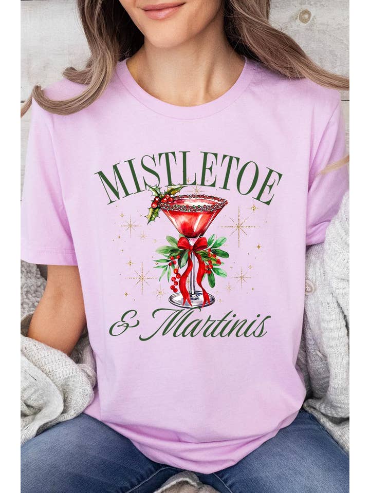 COLORBEAR - Wholesale T-Shirt (Graphic) - Women's - Mistletoe & Martinis Graphic Tee8