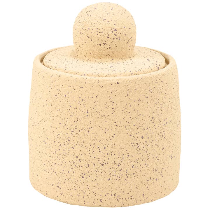 Large Speckled Cement Jar for wholesale by Primitives by Kathy