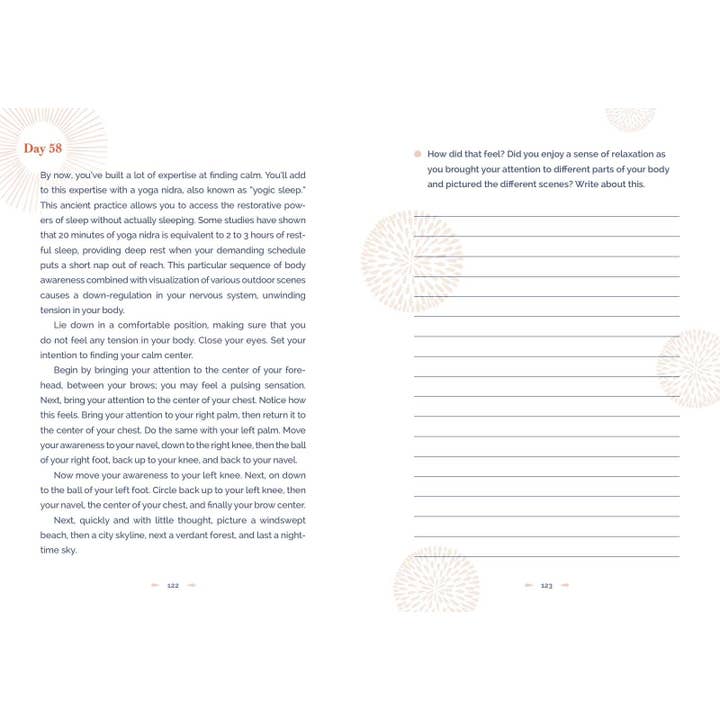 Hachette Book Group - Wholesale Journal/Diary - 100 Days to Calm: A Journal for Finding Everday Tranquility6