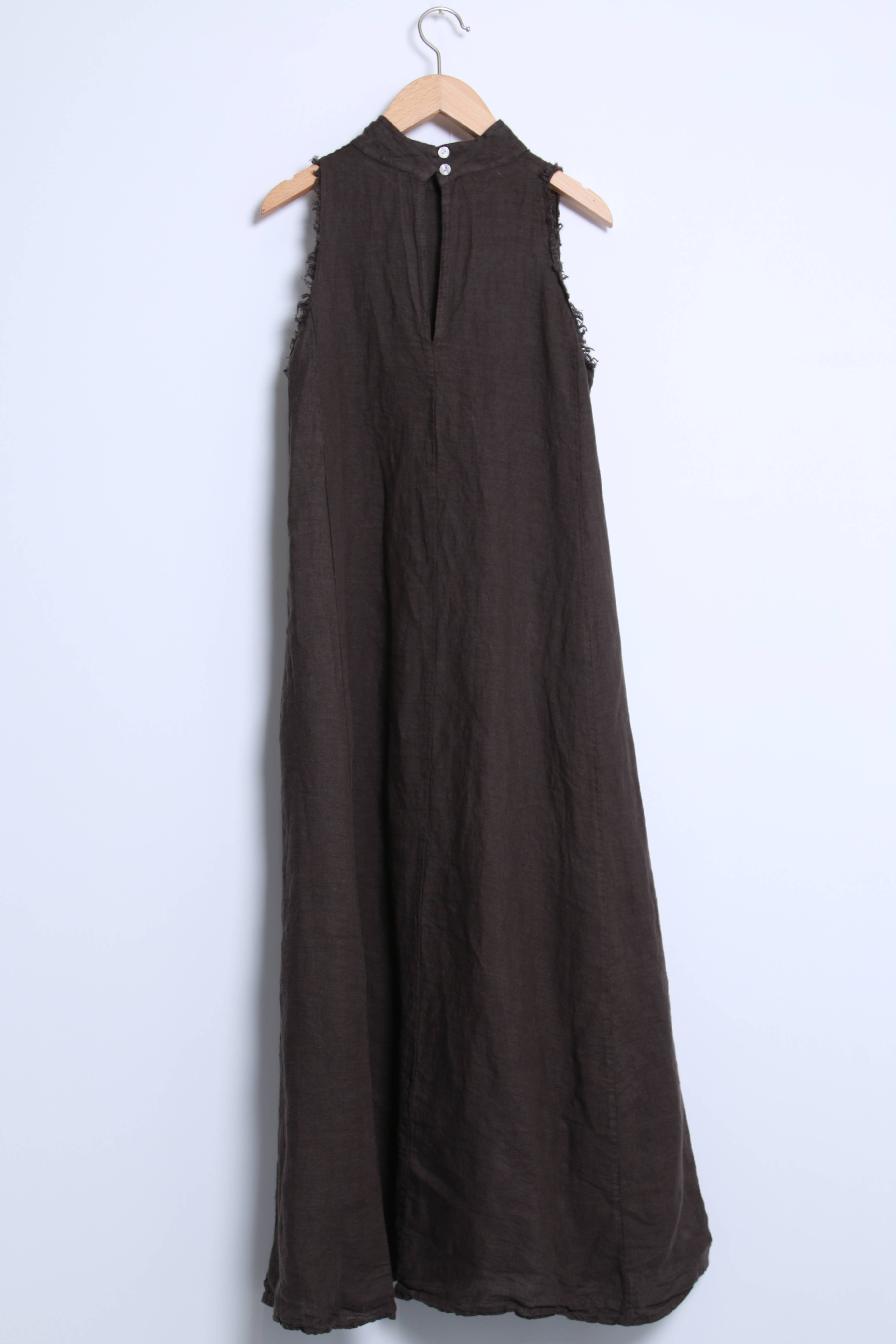 Shyloh - Vente Robe – femme - Robe longue et large en lin à col montant 1497710