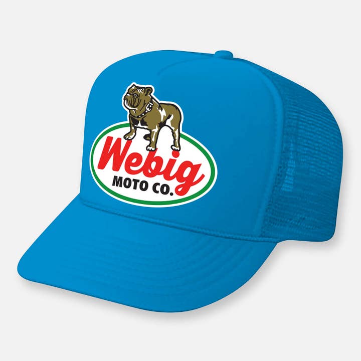 Webig Moto Company - Wholesale Trucker Hat - Unisex - BIG DOG CURVED BILL TRUCKER HAT