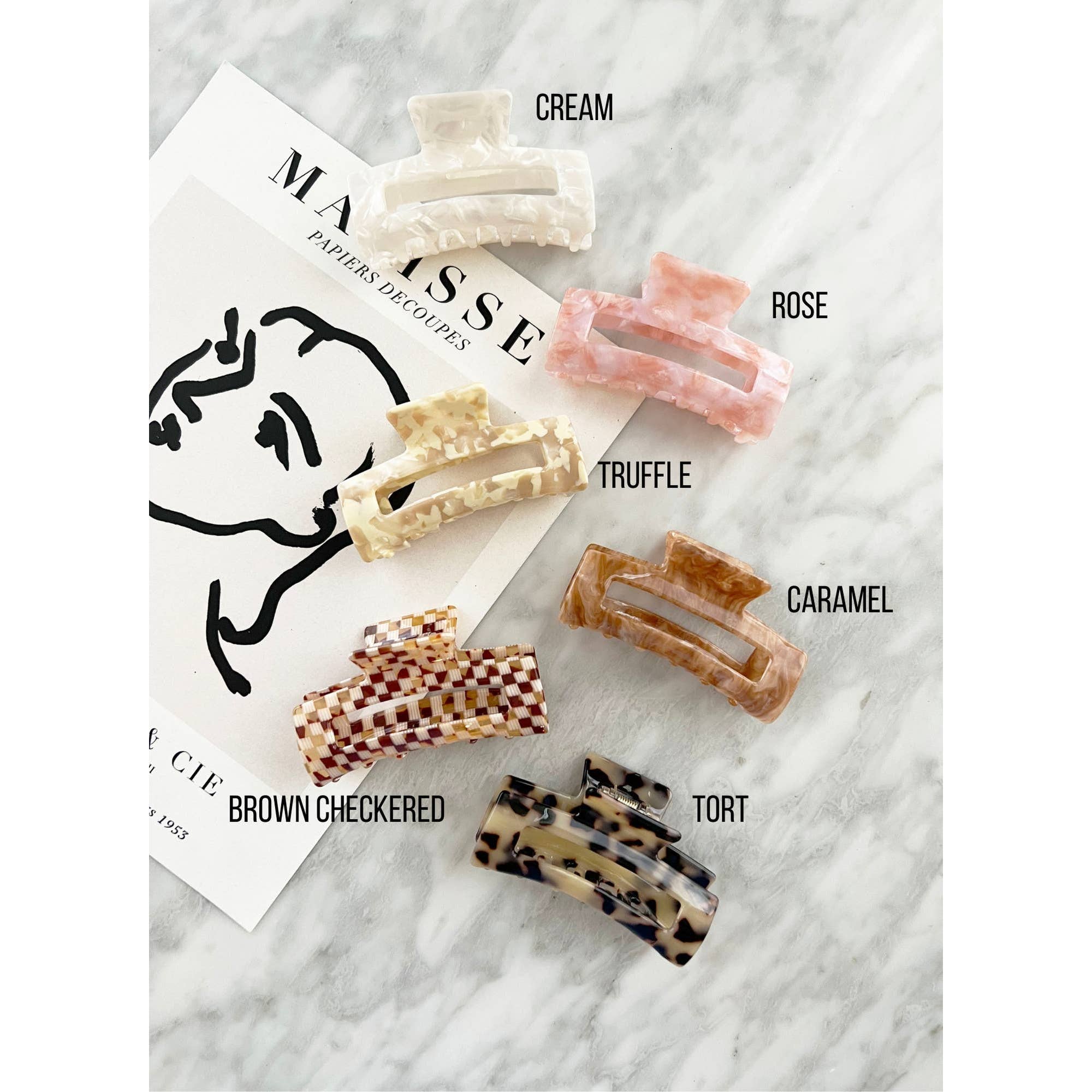 LoveLina - Wholesale Hair Clip - Women's - Acetate Tortoise Hair Clips - ALLIE5