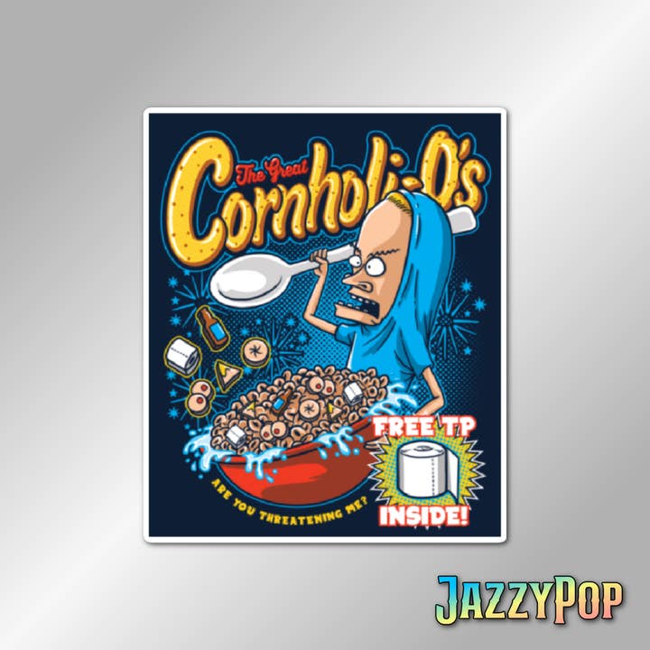 Jazzy Pop Stickers - Wholesale Sticker - Set of 2 Beavis and Butt-head Cornholio laminated stickers2