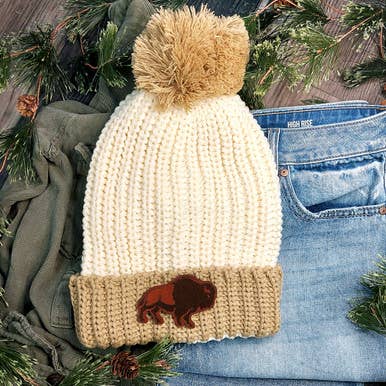 Trendy Transfers - Vendita all'ingrosso Toppe - Toppa in pelle di bisonte per cappello0