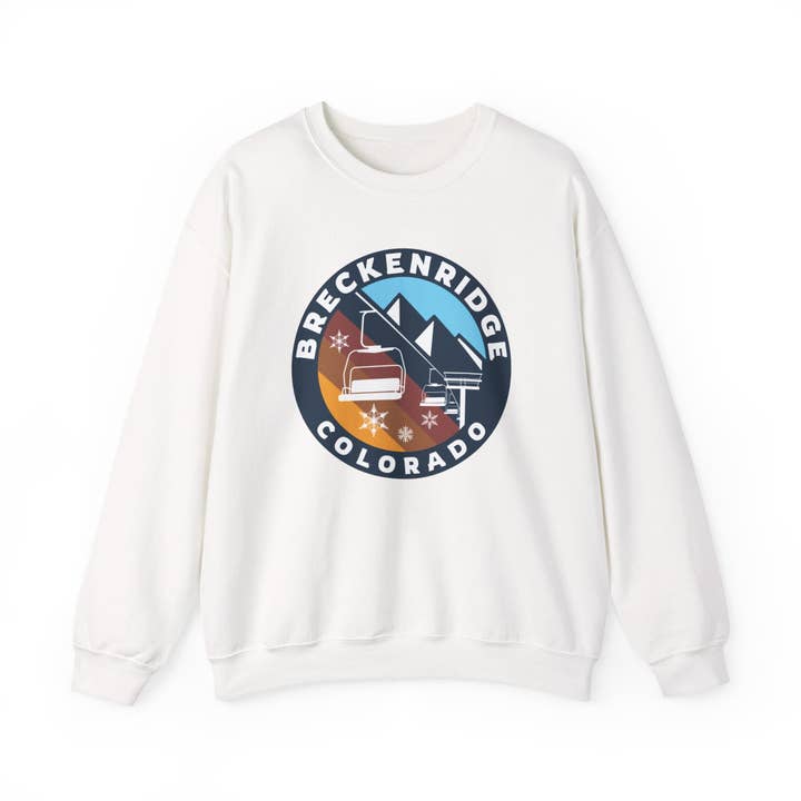 Breckenridge, Colorado Sweatshirt - Ski Lift for wholesale by Hey Mountains