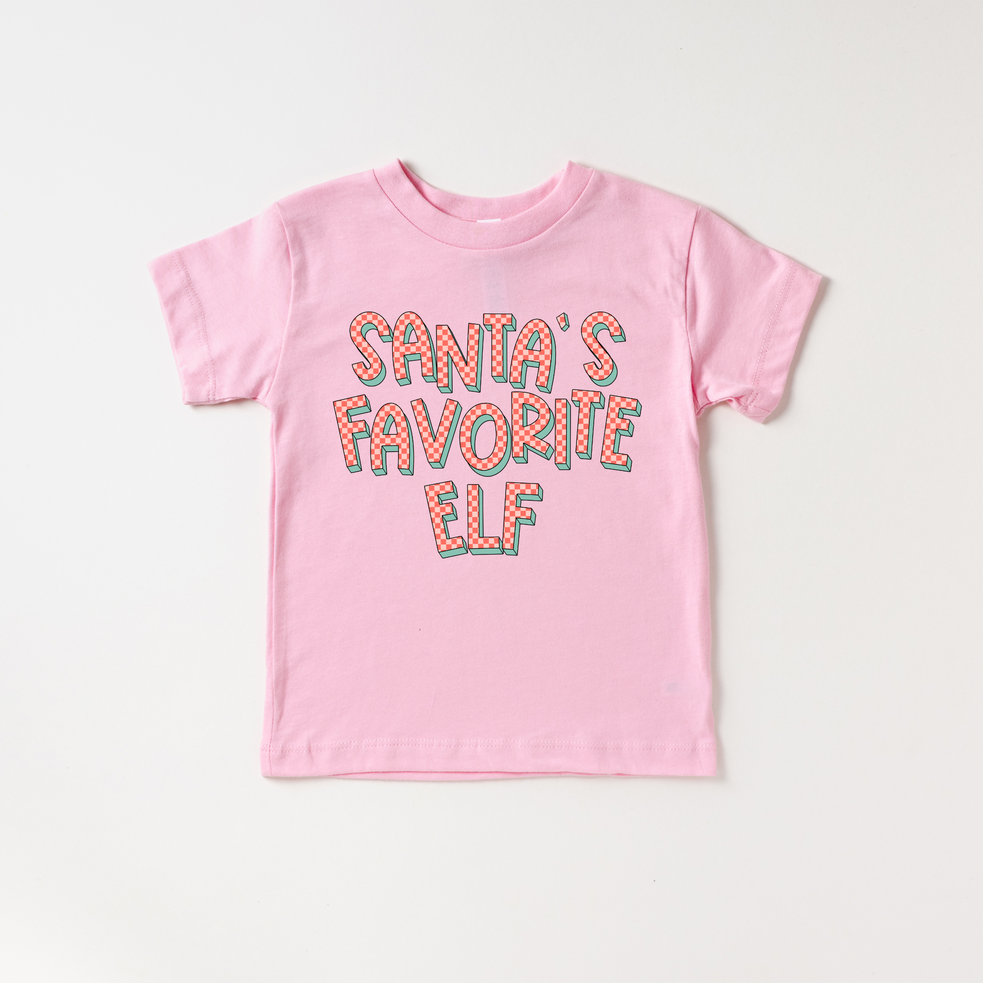 Benny & Ray Apparel - Wholesale Screen Printed T-Shirt - Kids - Santa's Favorite Elf Kids Christmas Shirt2