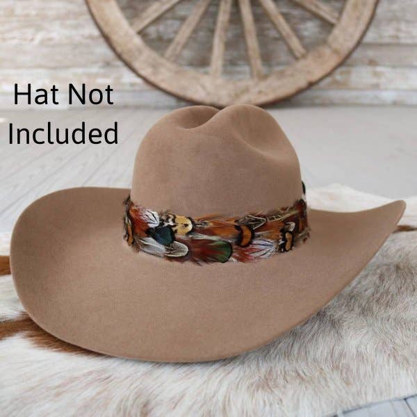 Willow Lane Hat Co. - Vente Accessoire pour chapeau – femme - Bandeau de Chapeau en Plumes - Vistoso II2
