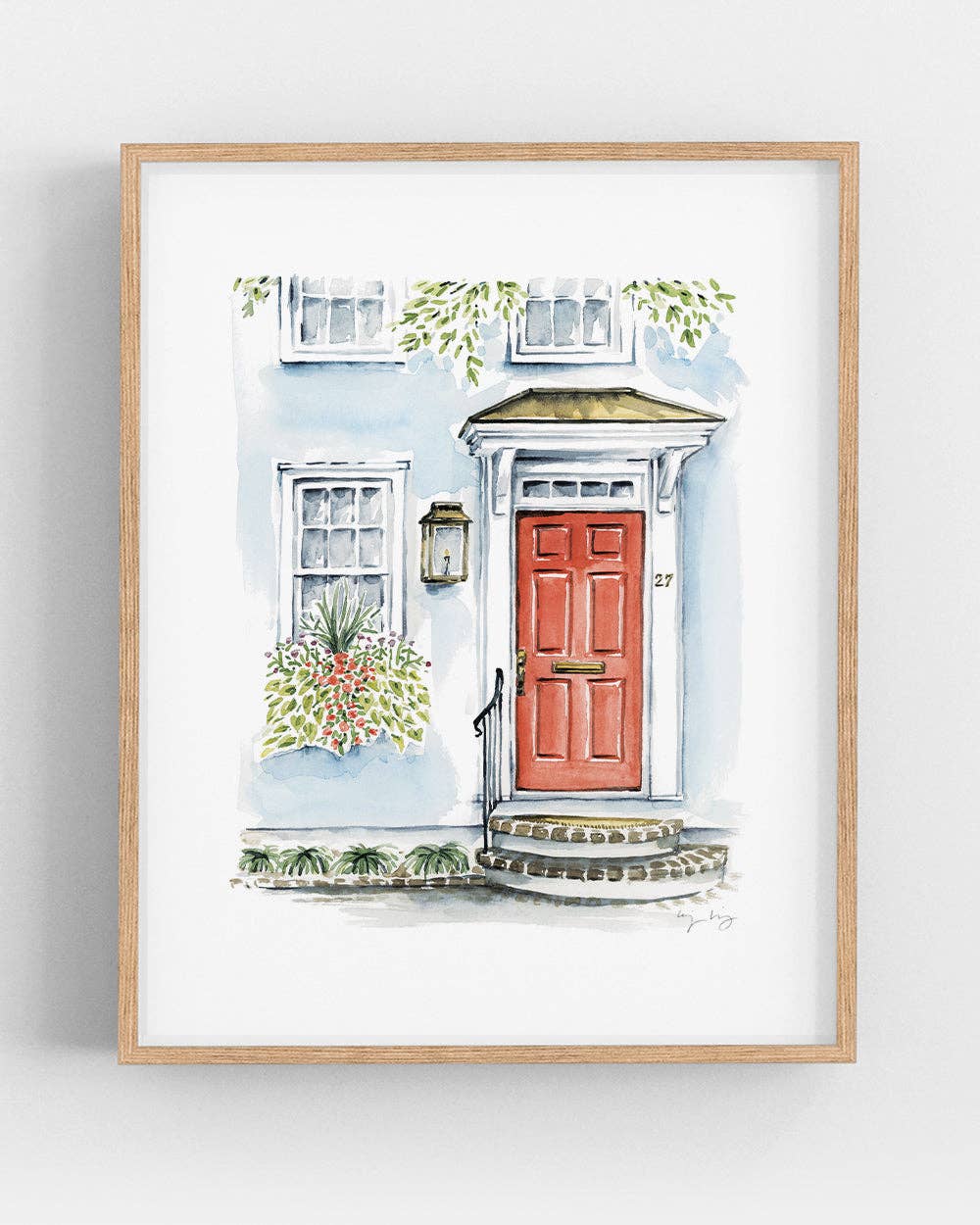 Texture Design Co - Wholesale Art Print - Flower Box Print of House #272