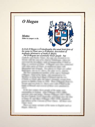 O'Hagan for wholesale by Family Histories