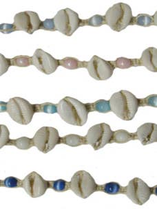 Bracelet de cheville œil de chat avec cauris vertical pour la vente par Magic Touch Corp