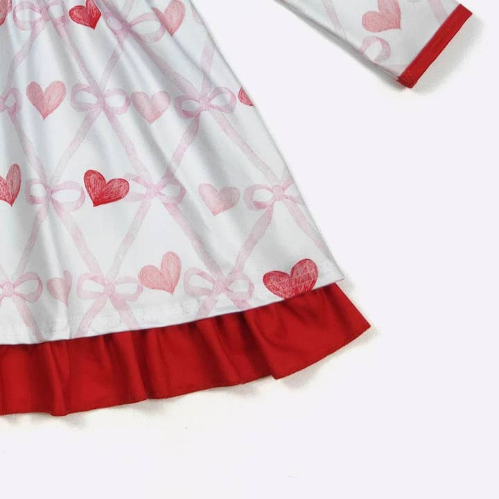 Clover Cottage - Vente Robe – enfant - Robe Fille Cœur Coquette3