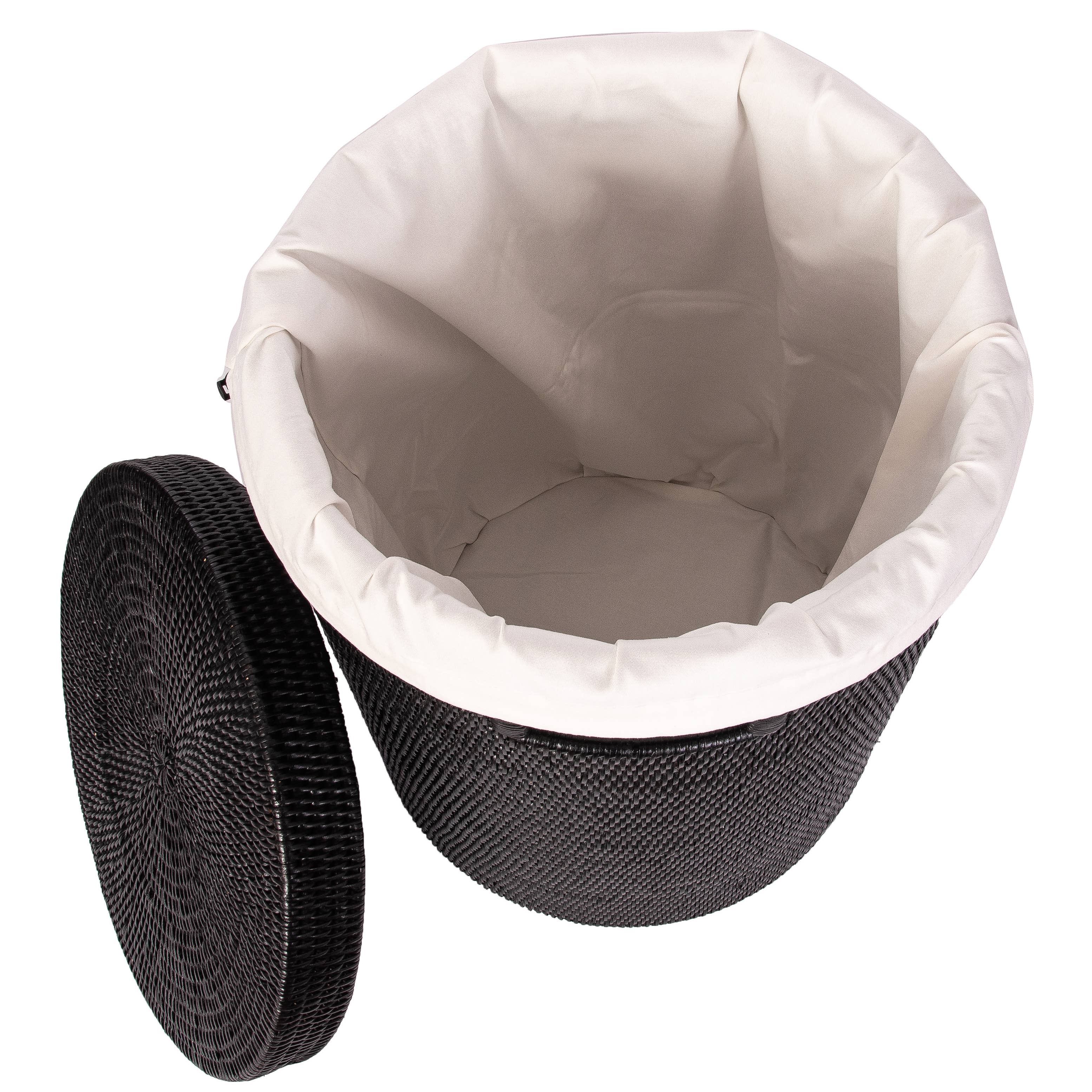 Artifacts Trading Company - Wholesale Laundry Hamper - Round Rattan Laundry Hamper with Lid10