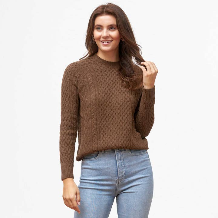 Oliver Charles - Wholesale Knit Sweater - Women's - 100% Yak Wool Cable Knit20