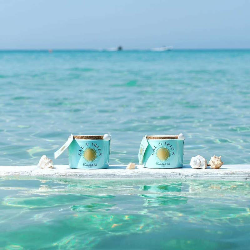 Tierra Callada - Wholesale Salt -  Sal de Ibiza - Fleur de Sel (Salt) - Ceramic pot 5.3 oz2