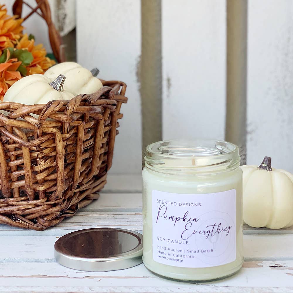 Scented Designs Candle Co - Wholesale Jar/Filled Candle - Pumpkin Everything Soy Candle - 7oz Signature Jar3