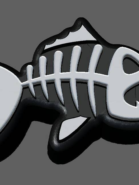 Skeleton Fish Bath Bomb Mold for engroshandel hos BBHP Moulds