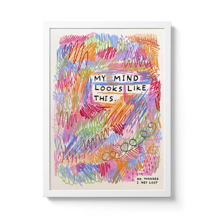 My Mind Looks Like This by Abbie Rosie for wholesale by National Park Print Shop