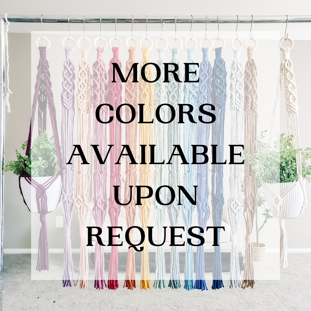 Cord + Quartz - Wholesale Hanging Planter - Macrame plant hanger. Diamond style.100% cotton eco-friendly1