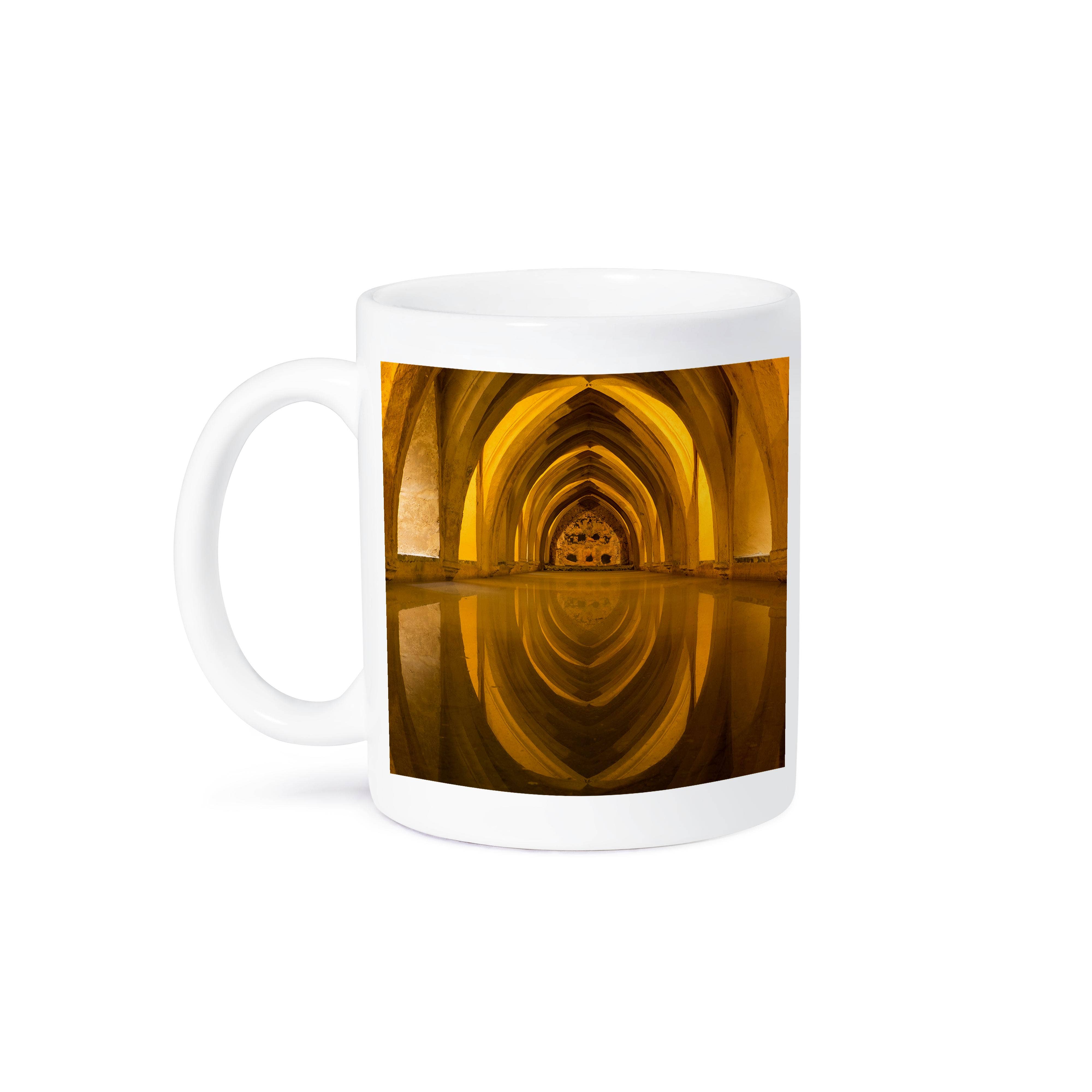3dRose - Wholesale Coffee Mug - 3dRose, Spain, Seville. Arches of the baths reflect in water in the Alcazar., Mug8