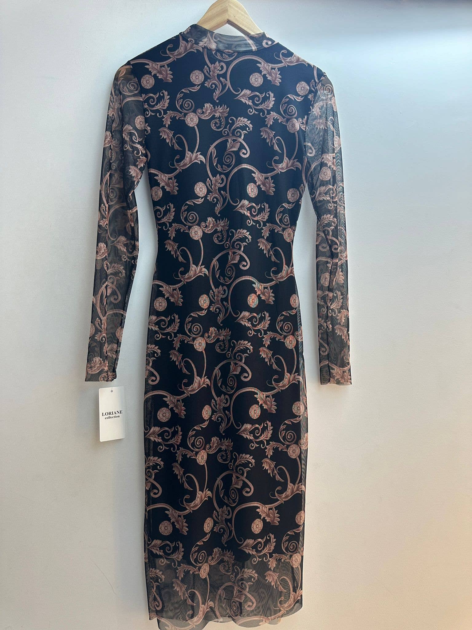 LORIANE - Wholesale Dress - Women's - 6818 One Size Bodycon Print Maxi Dress 16