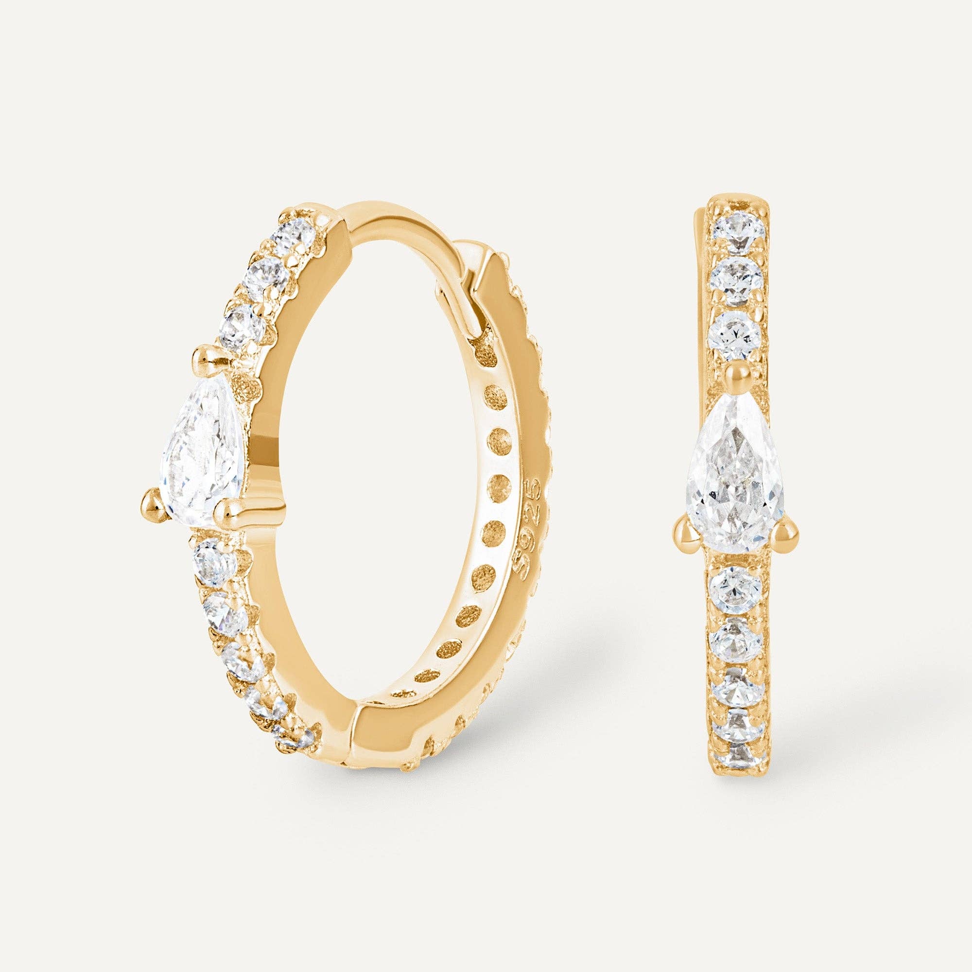 Pohesia - Wholesale Huggie Earrings - ANTALYA EARRING1