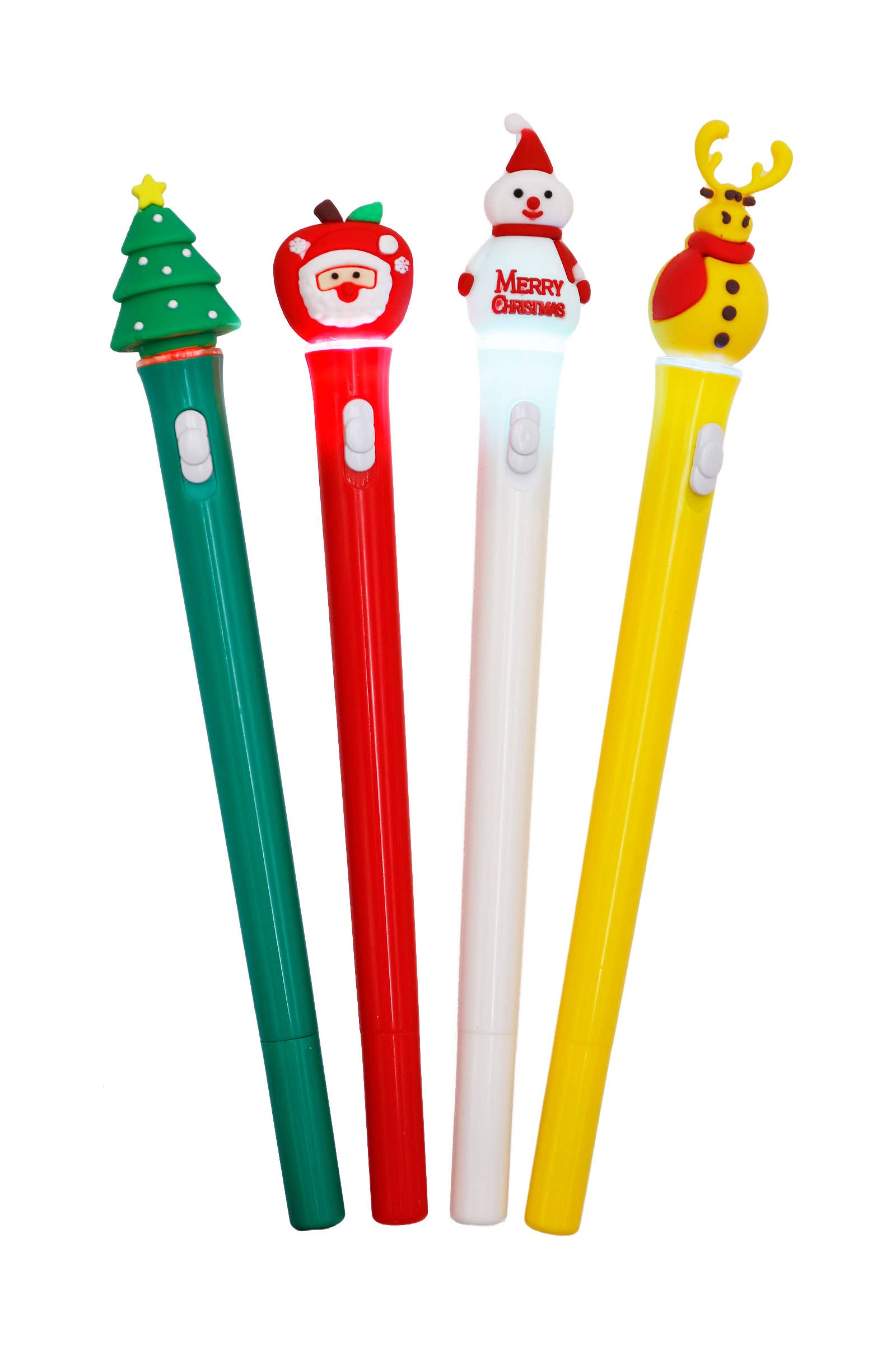 ASSORTED Christmas Led Light-up 0.7 mm Pen - 48 Pcs for wholesale on Faire3