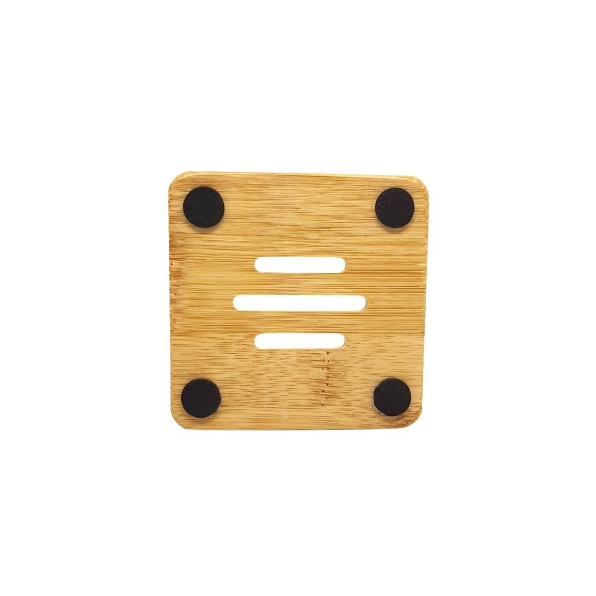 Natural'sace - Wholesale Bath Soap Dish - square bamboo soap dish3