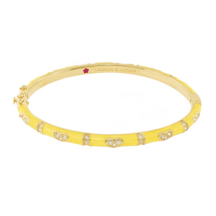 Bracciale rigido impilabile Pave Love per la vendita all'ingrosso da parte di Lauren G Adams