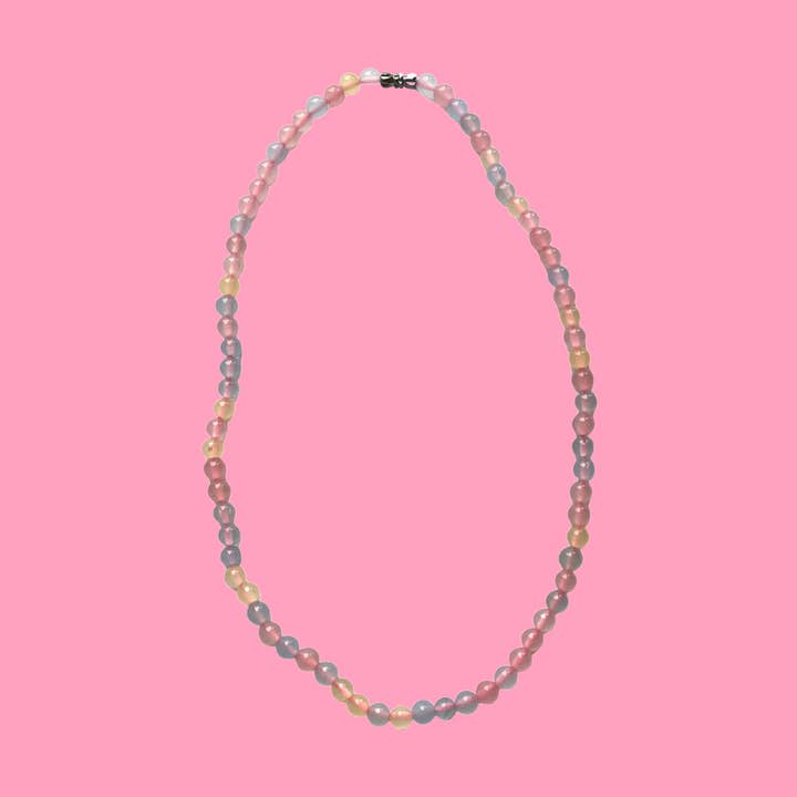 Colar de Pedra Morganite Pastel por atacado de LEMON LUA