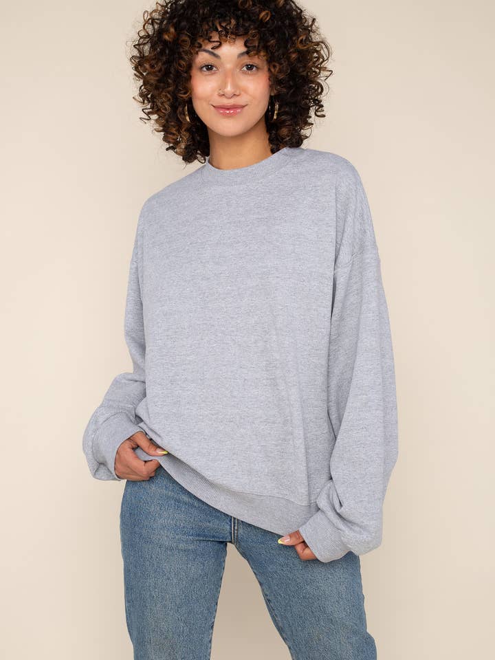 Fransk Terry Sweatshirt for engroshandel hos NLT
