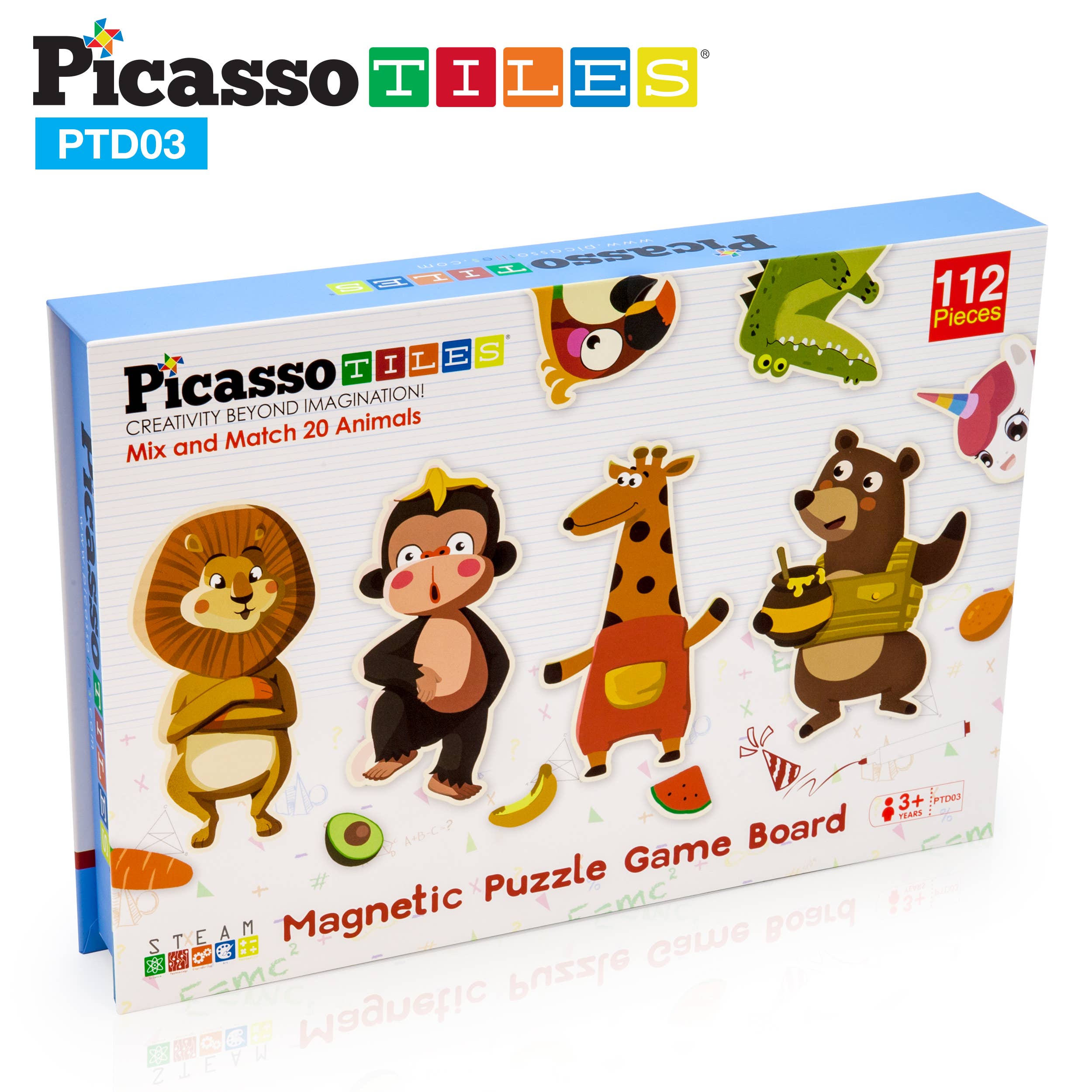 PicassoTiles – wholesale Puzzle – Child – PicassoTiles Mix-and-Match Animal Puzzle Book5