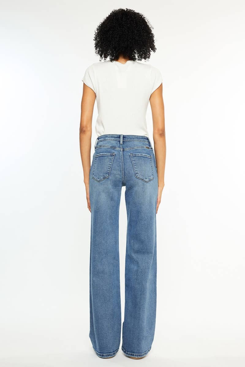 MEDIUM OPEN PACK HIGH RISE COMFORT 90’S FLARE JEANS-KC20100M for wholesale on Faire7
