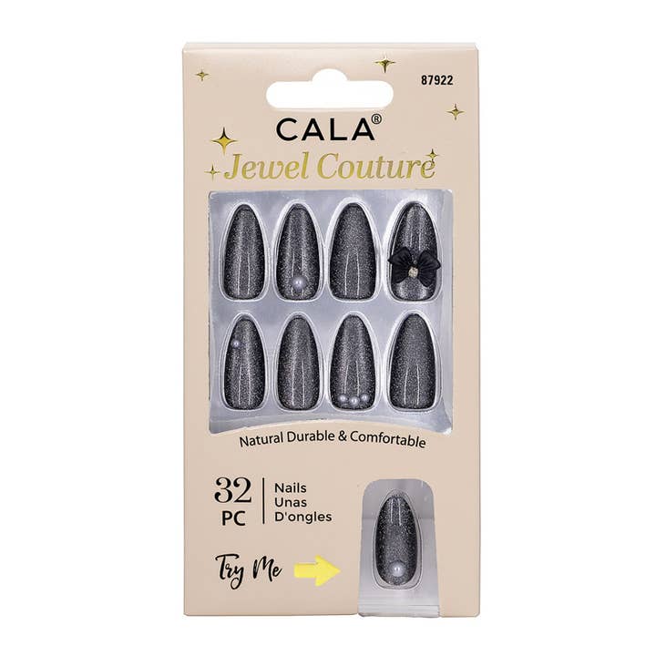PINEAPPLE Beauty - Wholesale Press-on/fake nails - CALA 87922 Black Jewel Couture Ice Cat Eye Nail Kit - 6 set