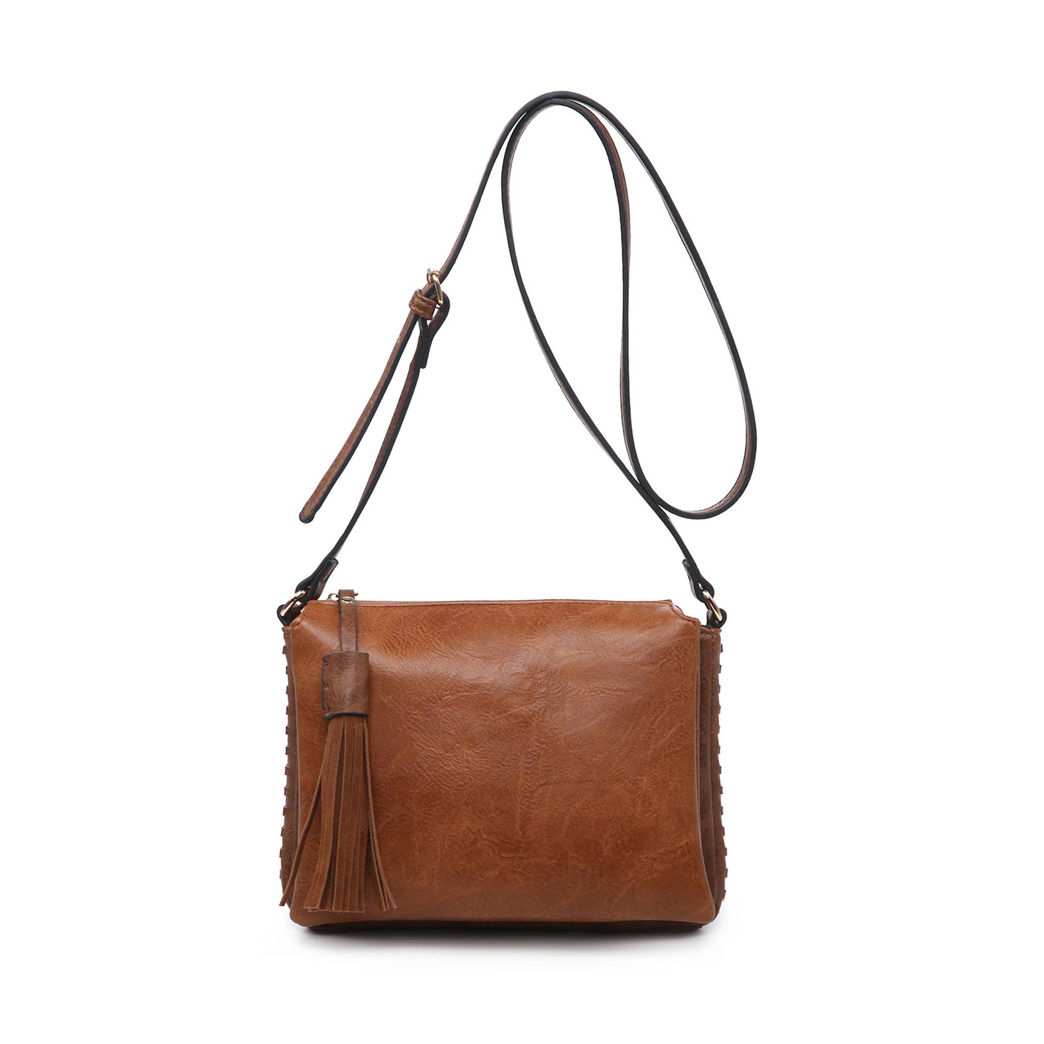 MiMi Wholesale - Vente Sac à bandoulière – femme - Sac à bandoulière à trois compartiments M1918 avec pompon9