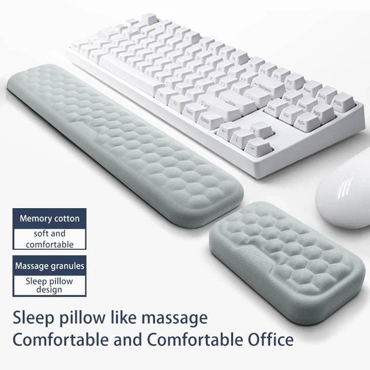 Repose-poignet de clavier souris ergonomique bureau dactylographie protéger détendre poignet tapis de souris en mousse à mémoire ordinateur portable tapis de souris pour la vente par American Smart