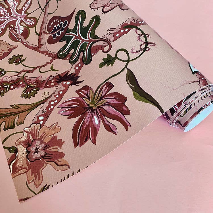 Wear the Walls – wholesale Wallpaper – Ophelia Wallpaper in Blush-Pink2